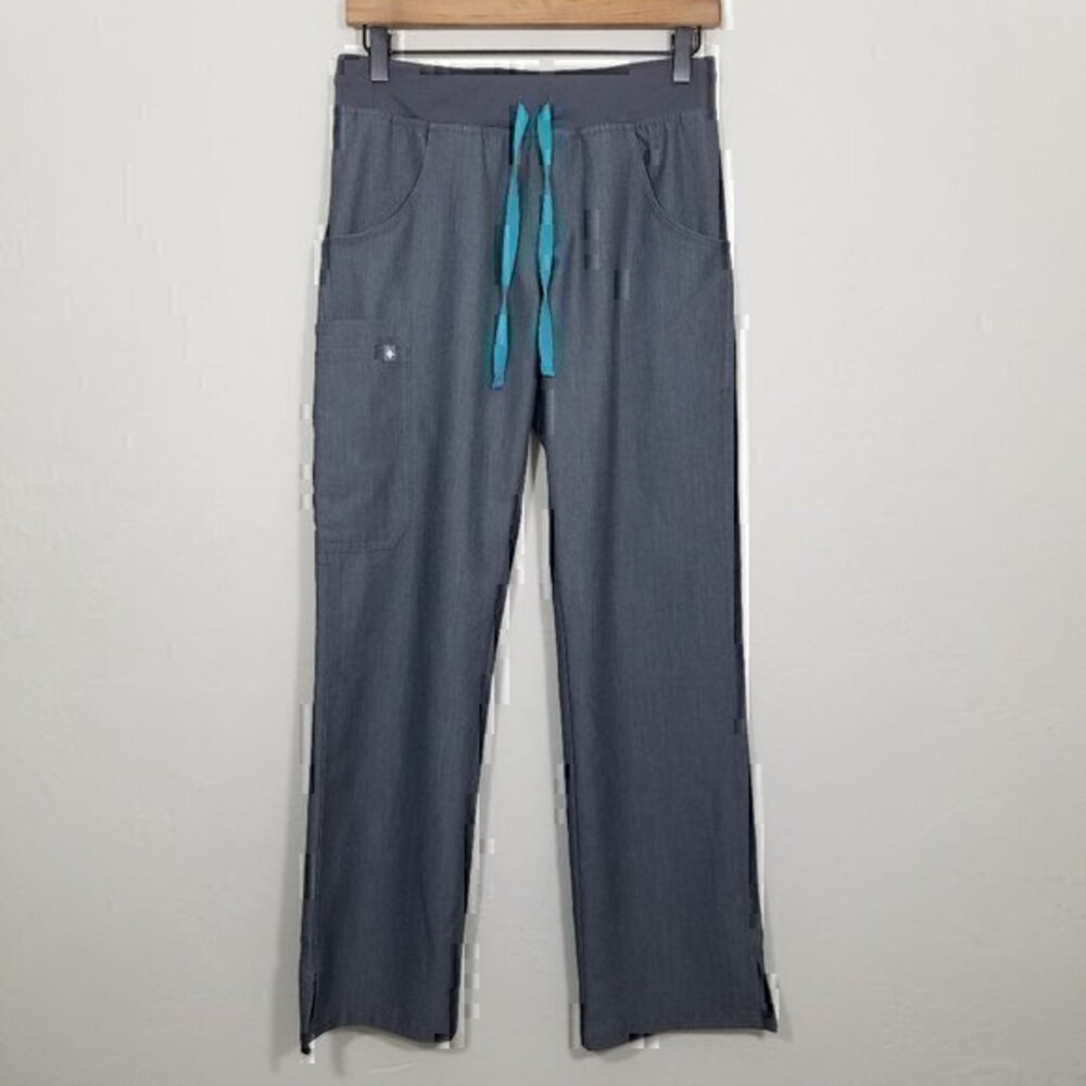 Figs Livingston Straight Leg Scrub Pants Pockets Size XS